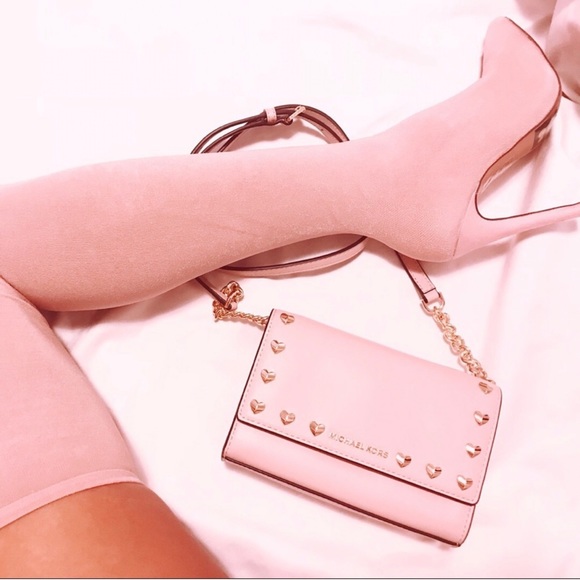 *SOLD* Michael Pink Kors Clutch Purse Crossbody - Picture 6 of 7